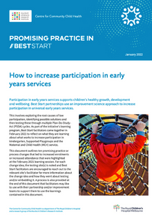 How to increase participation in early years